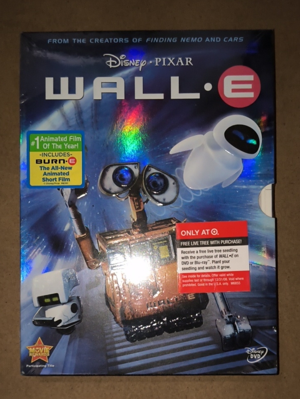 Disney Pixar Kids Futuristic Sci-Fi Space Robot Comedy Wall·E Wall E Wall-E DVD